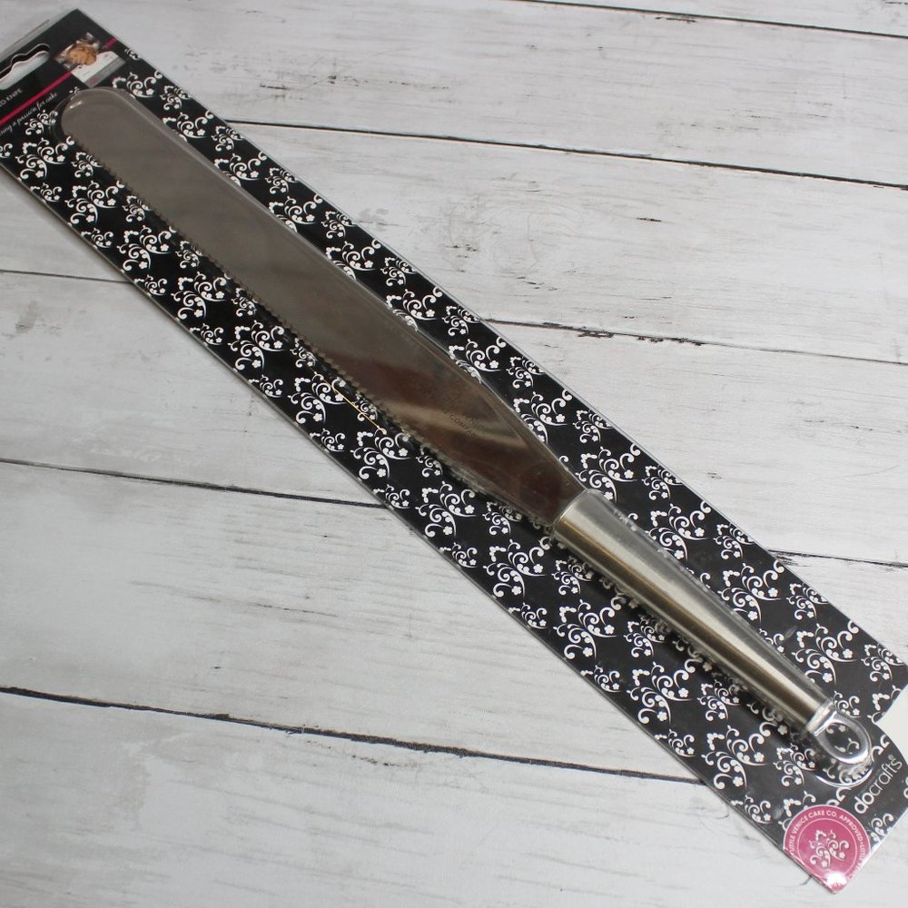 Docrafts Cake Decorating 12" Spatula Palette Knife Cake Smoother Serrated